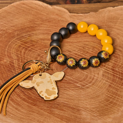 Sunflower Theme DIY Hidden Knife Belt Buckle Necklace Bracelet Bundle Set
