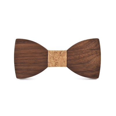 Custom Name Men's Engraved Wedding Wooden Bow Tie - Black Walnut - Style #7 - image 12