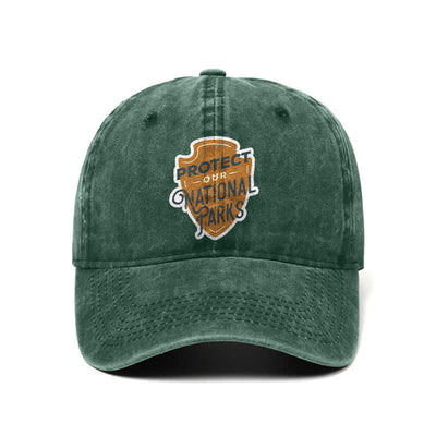 Camping Protect Our National Parks Adjustable Baseball Cap