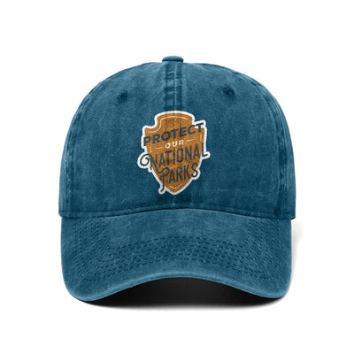 Camping Protect Our National Parks Adjustable Baseball Cap