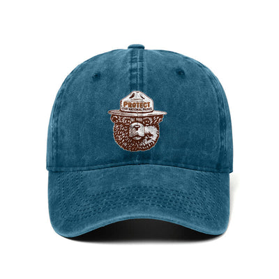 Bear Protect Our National Parks Adjustable Baseball Cap