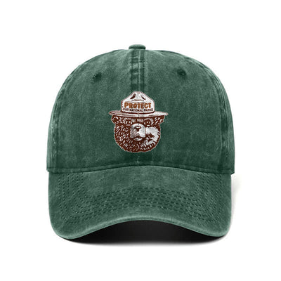 Bear Protect Our National Parks Adjustable Baseball Cap