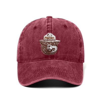 Bear Protect Our National Parks Adjustable Baseball Cap