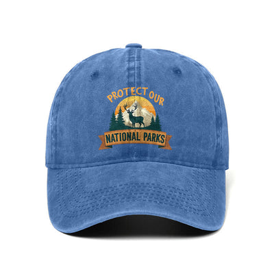 Protect Our National Parks Deer Resist Adjustable Baseball Cap