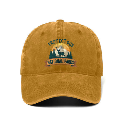 Protect Our National Parks Deer Resist Adjustable Baseball Cap