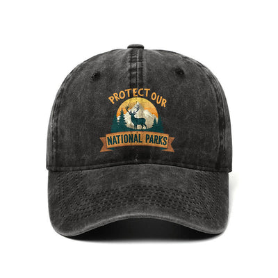 Protect Our National Parks Deer Resist Adjustable Baseball Cap