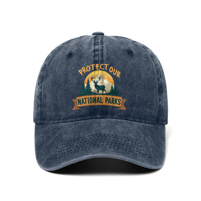 Protect Our National Parks Deer Resist Adjustable Baseball Cap