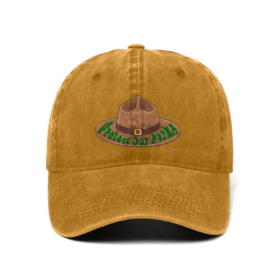 Protect Our Parks Cowboy Hat Print Adjustable Baseball