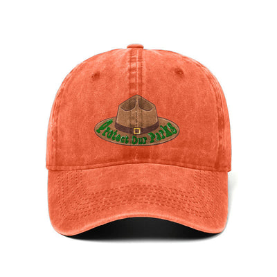 Protect Our Parks Cowboy Hat Print Adjustable Baseball