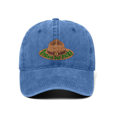 Protect Our Parks Cowboy Hat Print Adjustable Baseball