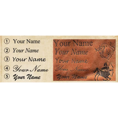 Custom Name EDC Wallet Pocket Organizer Leather Belt Bag