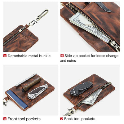 Outdoor Tool Flashlight Storage Bag With Large Hook Buckle