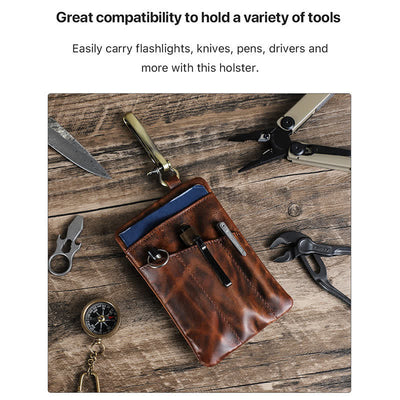 Outdoor Tool Flashlight Storage Bag With Large Hook Buckle