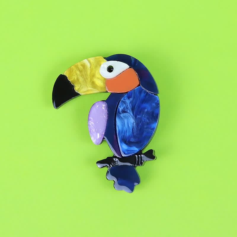 Big-Billed Bird Cartoon Handmade Acrylic Brooch