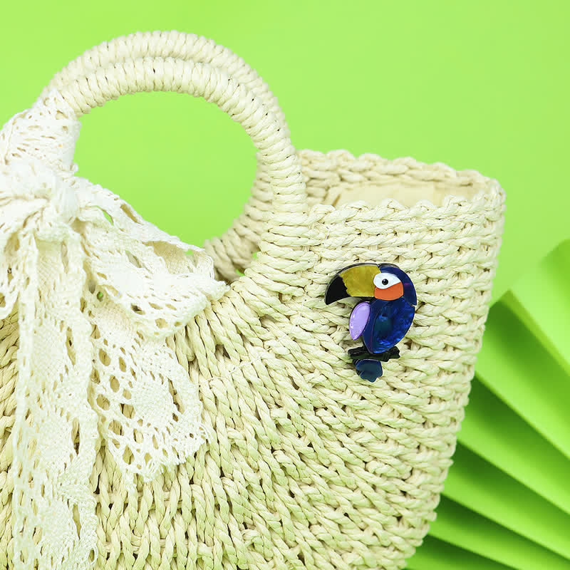 Big-Billed Bird Cartoon Handmade Acrylic Brooch