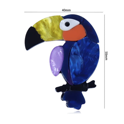 Big-Billed Bird Cartoon Handmade Acrylic Brooch