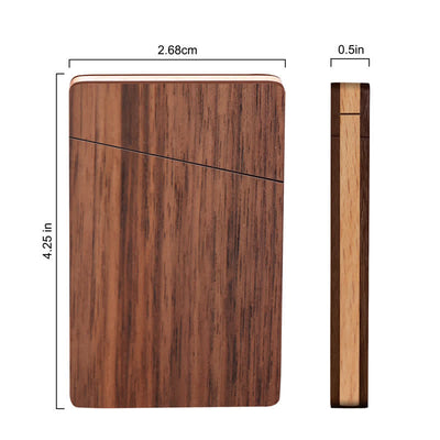 Custom Engraved Name Business Wooden Card Case - image 6