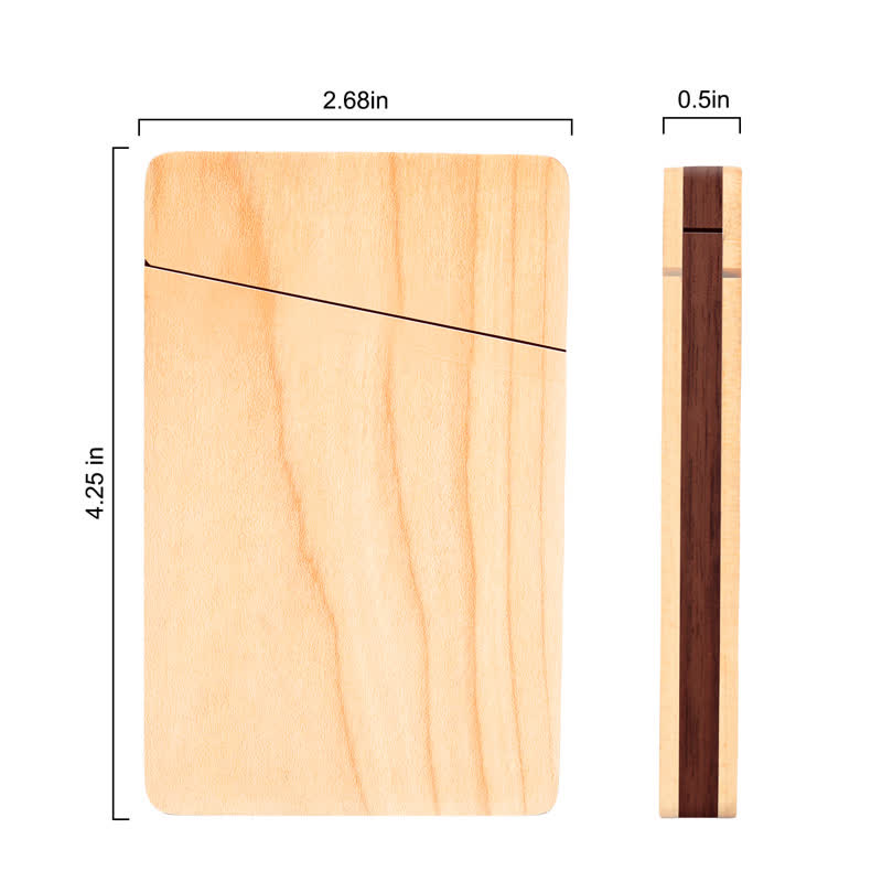 Custom Engraved Name Business Wooden Card Case - image 12