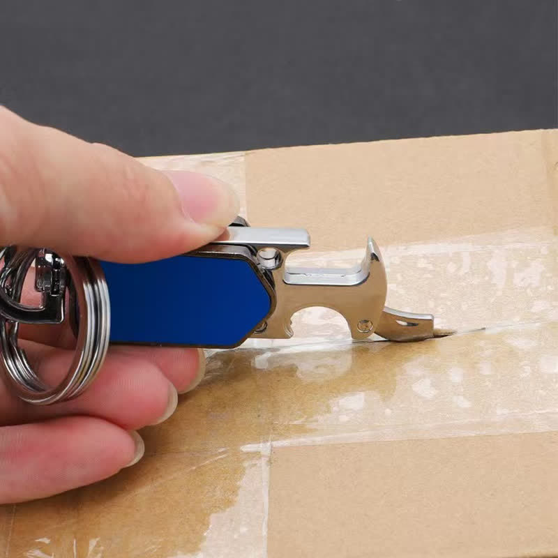 Multifunction 360 Degree Rotatable Keychain With Knife - image 2