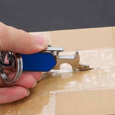 Multifunction 360 Degree Rotatable Keychain With Knife - image 2