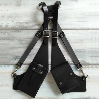 Outdoor Anti-Theft Hidden Double Underarm Shoulder Bag - Black - image 3