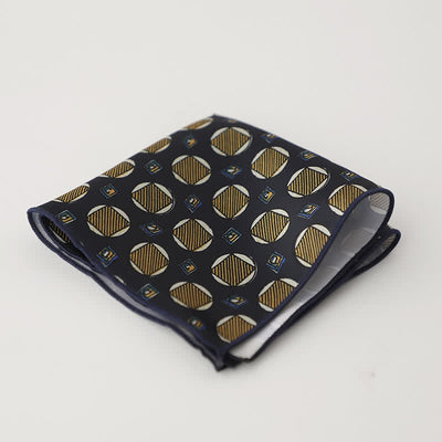 Men's Fancy Geometry Flower Pattern Business Pocket Square - Style #2 - image 5