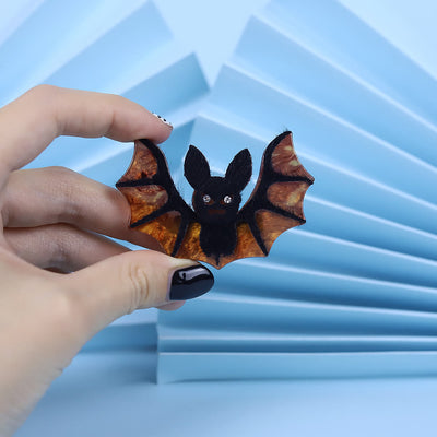 Halloween Handmade Acrylic Bat Brooch - image 2