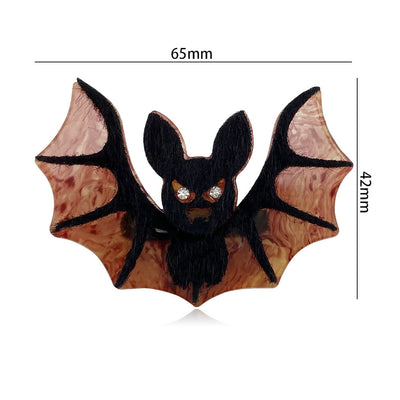Halloween Handmade Acrylic Bat Brooch - image 3