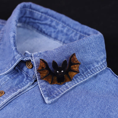 Halloween Handmade Acrylic Bat Brooch - image 5