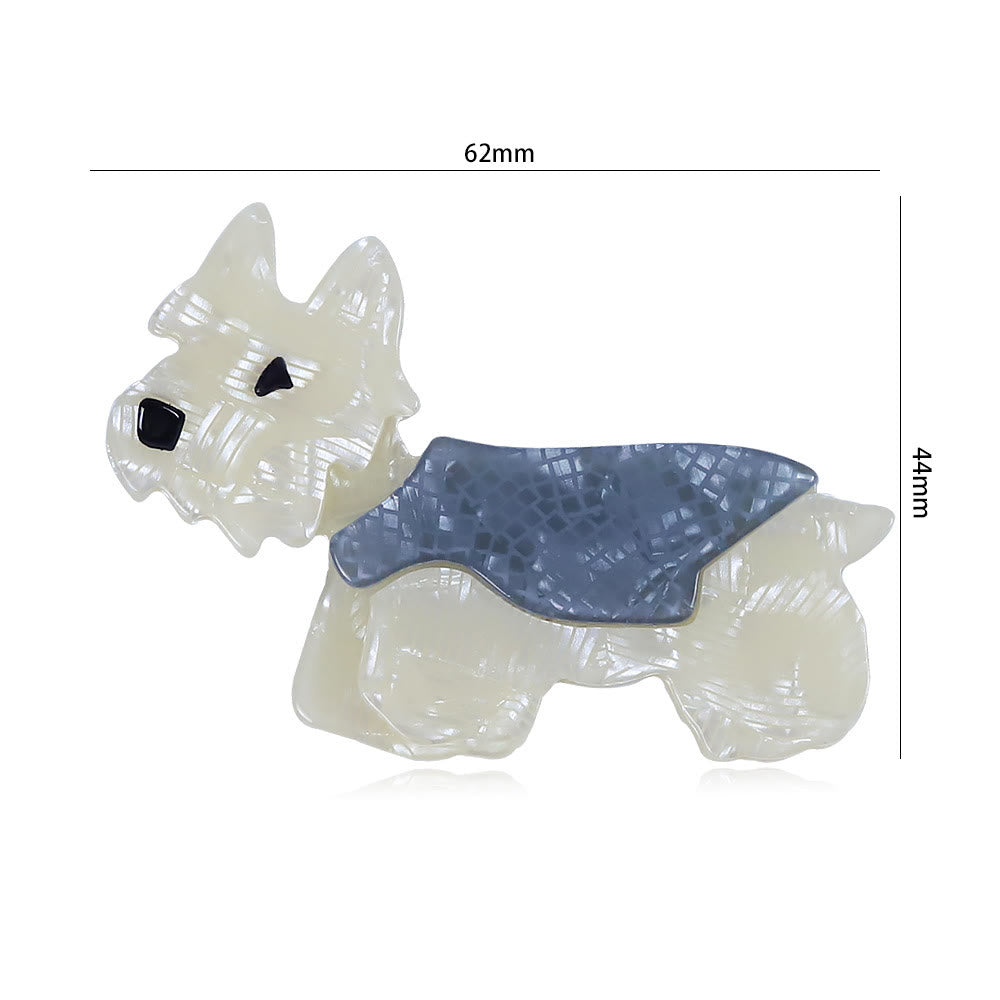 Handmade Fashionable Acrylic Dog Brooch - image 5