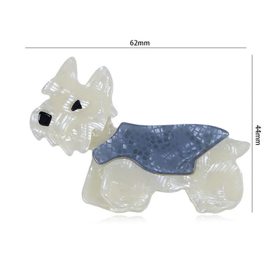 Handmade Fashionable Acrylic Dog Brooch - image 5