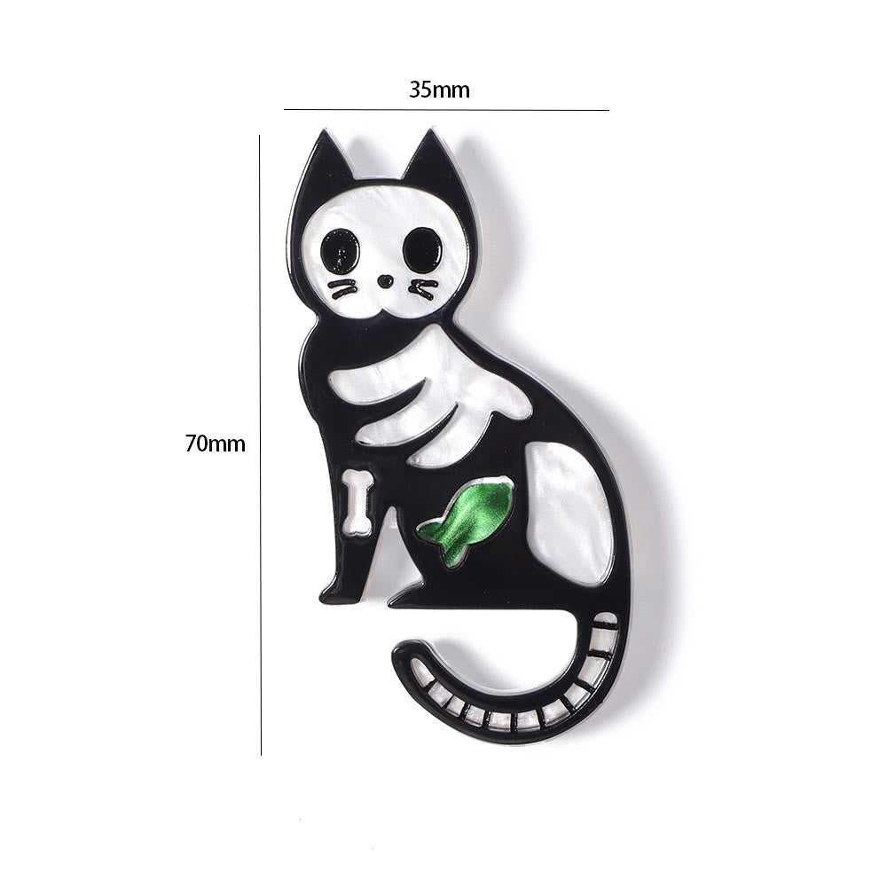Halloween Handmade Cat Acrylic Brooch - image 5
