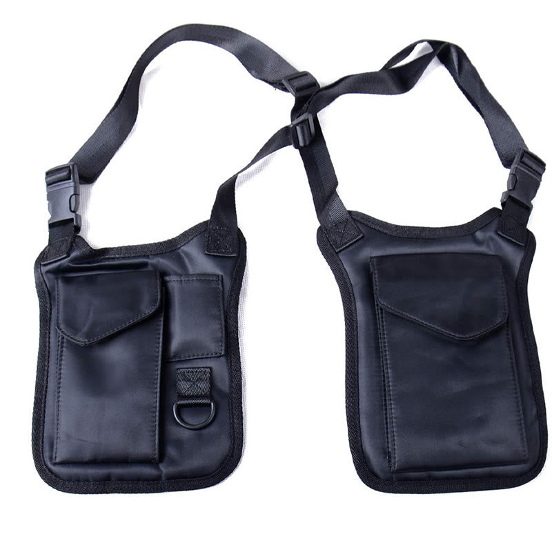 Outdoor Close Fitting Anti-theft Hidden Shoulder Armpit Bag - Black - image 4
