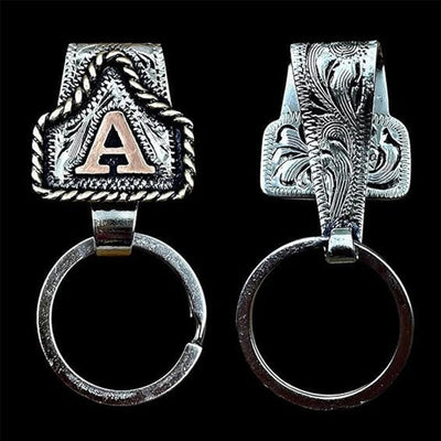 Western Cowboy Style Retro Letter Metal Keychain - image 2