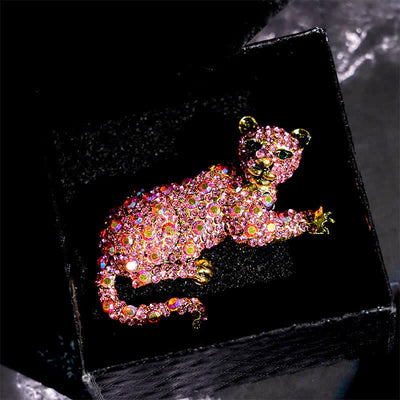 Men's Majestic Tiger Large Luxury Sparkling Rhinestone Brooch - image 19