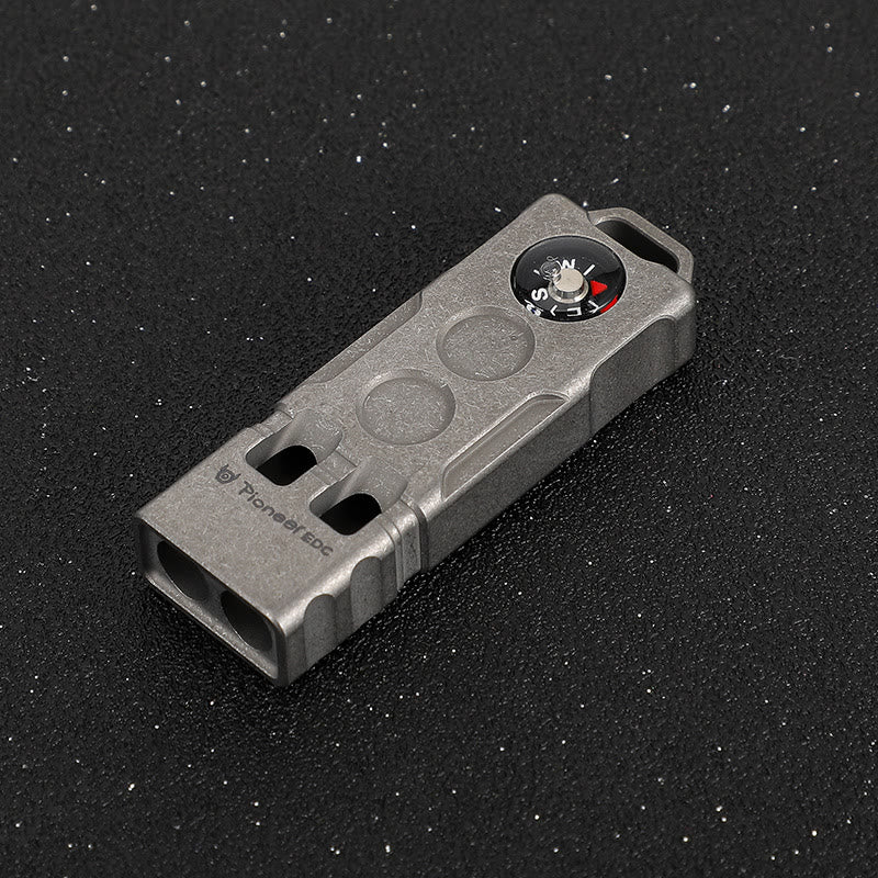 2-in-1 EDC-Tool Dual Tube High Decibel Survival Compass&Whistle - Stone wash - image 9