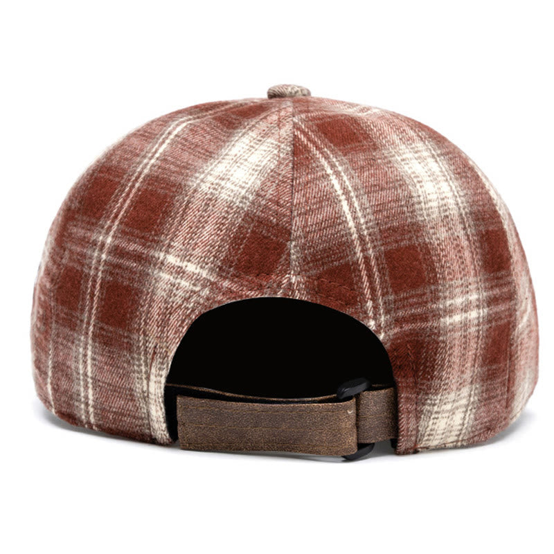 Autumn&Winter Japanese Retro Checkered Beret - image 5