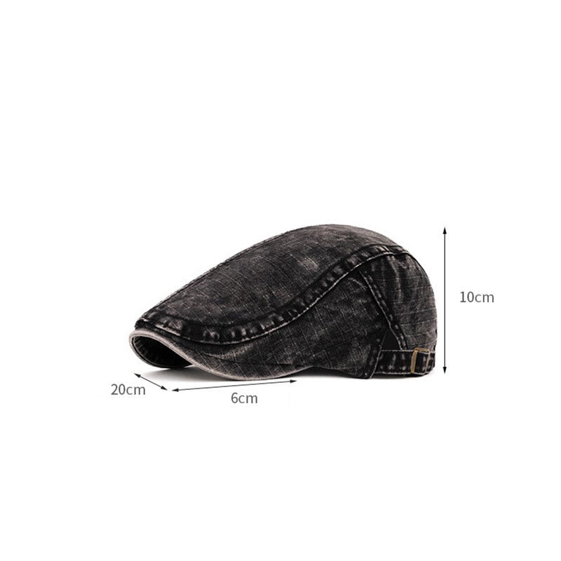 Spring & Summer Washed British Style Pure Cotton Beret - image 10