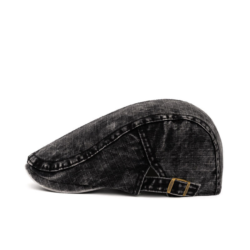 Spring & Summer Washed British Style Pure Cotton Beret - image 2