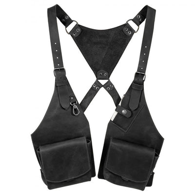 Medieval Style Large-Pocket Wallet Armpit Shoulder Bag - Black - image 4
