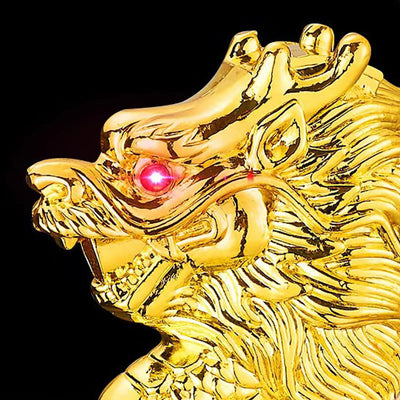 Embossed Golden Dragon Windproof Butane Lighter - image 5