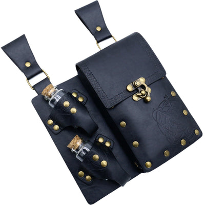 Retro Halloween Cosplay Accessory Alchemy Bottle Viking Belt - image 4