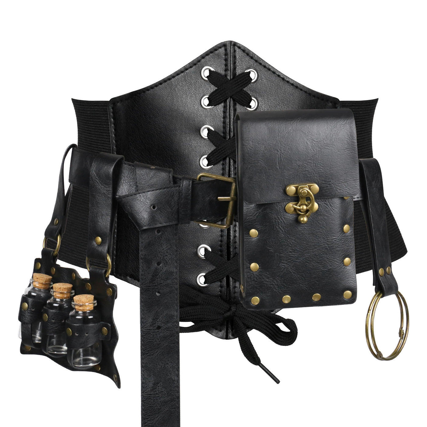 Halloween Women's Cosplay Viking Belt Set Accessories 5 Pcs - image 3