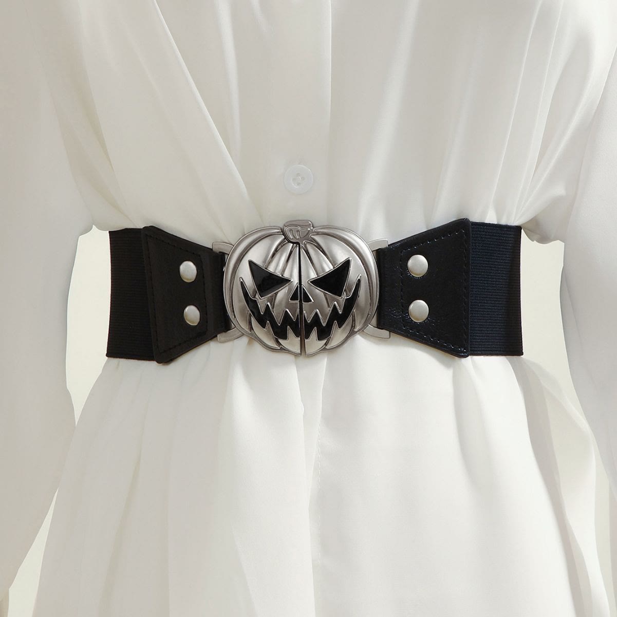 Halloween Pumpkin Head Women's Corset Belt - image 1