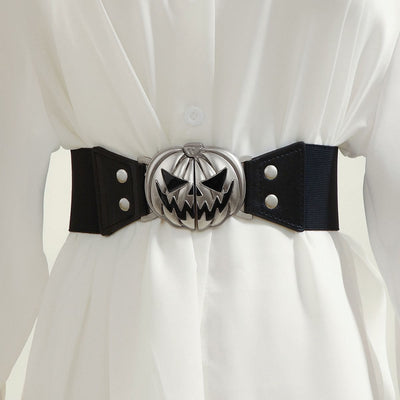 Halloween Pumpkin Head Women's Corset Belt - image 1