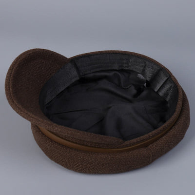 Winter Belt Metal Buckle Flat Top Women's Beret - image 4