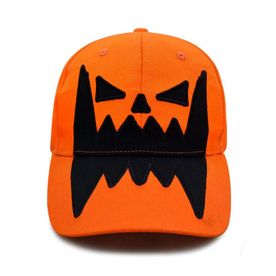 Halloween Quirky Big Mouth Printed Pumpkin Hat Baseball Cap - image 2