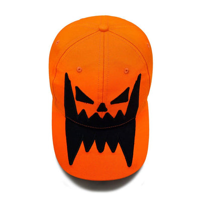 Halloween Quirky Big Mouth Printed Pumpkin Hat Baseball Cap - image 1