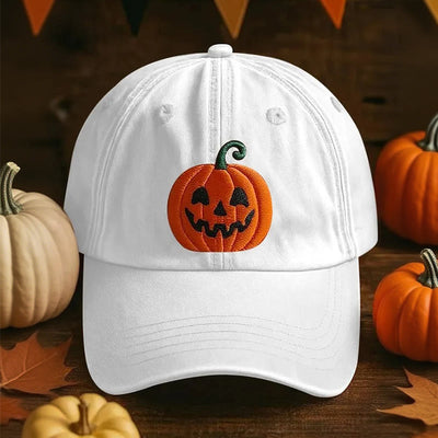 Halloween 3d Printed Pumpkin Face Baseball Cap Hat - White - Adjustable (22"-23 5/8") - image 5