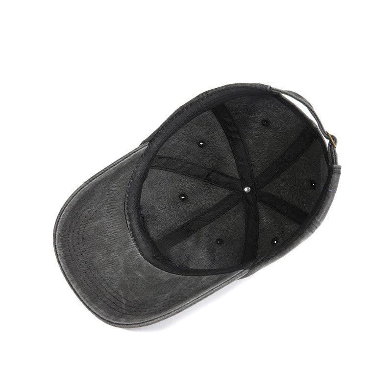 Halloween Pumpkin Head Embroidered Washed Baseball Cap Hat - image 2